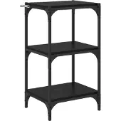vidaXL Boekenkast Zwart eiken 40 x 33 x 70.5 cm