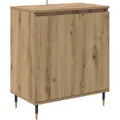 vidaXL Dressoir Artisan Eiken 60 x 35 x 70 cm Bewerkt hout
