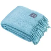 Stackelbergs Mohair Plaid 130x170 Cm - Plaids & dekens Wol Aqua - 4189