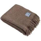 Stackelbergs Mohair Plaid 130x170 Cm - Plaids & dekens Wol Mocca - 4194