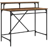 Syfax Bureau Oud Hout 100 x 50 x 90 cm Bewerkt hout