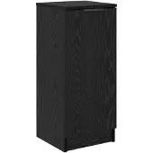 Syfax Dressoir Zwart Eiken 30 x 30 x 70 cm Bewerkt hout
