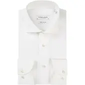 Profuomo Wit overhemd mouwlengte 7 slim fit royal twill