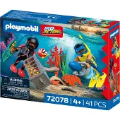 Playmobil City Action - Politieduiker met schat - 41 Onderdelen - - OneSize - Speelgoedfiguren
