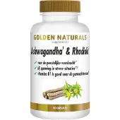 Golden naturals Ashwagandha & Rhodiola (60 capsules)