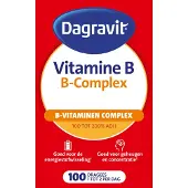 Dagravit Vitamine B B-Complex - Vitamine B1, B2, B3, B5 en B6 ondersteunen het energieniveau in het lichaam. - 100 tabletten