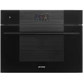 Smeg Speedwave Galileo Oven Oven , Linea, 45 cm, Combi-magnetron, Zwart, Vapor Clean