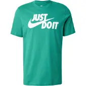 Nike Shirt 'Swoosh' smaragd / wit