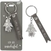 Depesche sleutelhanger speelgoed Be Happy meerkleurig decoratief.