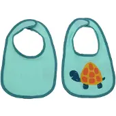 Koopman Slabbetje set groen - baby slabbetjes 2 stuks vanaf 6 maanden.