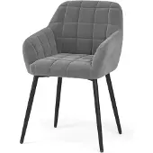 Vicco Relio Eetkamerstoel – 53.5 x 55.5 cm Grijs