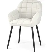 Vicco Relio Eetkamerstoel – 53.5 x 55.5 cm Beige