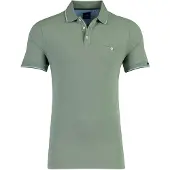 Baileys Polo heren Groen Poloshirt 2-tone Oxford Pique 615205/73