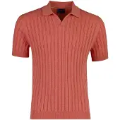 Baileys polo v-hals rood streepjes
