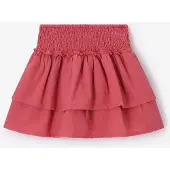 Sissy-Boy Donkerroze wafelstof rok | Maat: 122-128