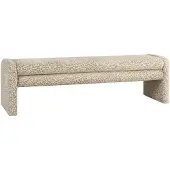 Livin24 Eetkamerbank Lux leopard taupe 160 cm