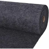 vidaXL Tapijt Antracietkleurig 1,2 x 20 m Polyester