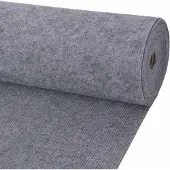 vidaXL Tapijt Grijs 1,2 x 10 m Polyester