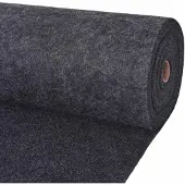 vidaXL Tapijt Antracietkleurig 1,2 x 15 m Polyester