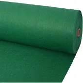 vidaXL Tapijt Effen Groen 1,2 x 12 m Polyester