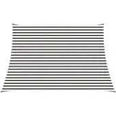 vidaXL Zonneschaduwzeil 3 / 4 x 3 m HDPE Rechthoekig Lichtgrijs en wit