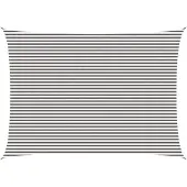 vidaXL Zonneschaduwzeil 5 x 6 m HDPE Rechthoekig Lichtgrijs en wit