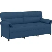 vidaXL Bank 100% polyester metalen frame MDF, Multiplex