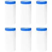 vidaXL Maskerfolie met zelfklevende tape 6 st Doorzichtig en Blauw