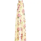 Vera Mont Jumpsuit lichtgeel / groen / rosa