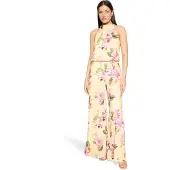 Vera Mont Jumpsuit lichtgeel / groen / rosa