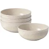 Villeroy & Boch Poke Schalen Perlemor Sand ø 18 cm Set van 4