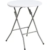 OEM Uitklapbare tafel voor 4 personen, wit, kunststof, 60 cm