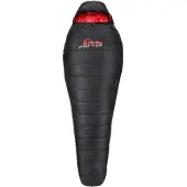 Alvivo - Ibex 600 S - Donzen slaapzak 225 cm, zwart/rood