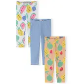 MINOTI Leggings lichtblauw / lichtgeel / lichtgrijs / pasteloranje