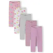 MINOTI Leggings grijs gemêleerd / sering / lichtroze / wit