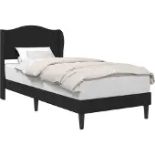 vidaXL Bedframe met hoofdeinde Zwart 80 x 200 cm Kunstleer