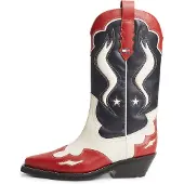 Tommy Hilfiger Cowboylaarzen crème / antraciet / rood