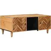 vidaXL Salontafel Bruin 100 x 54 x 40 cm Massief Mango Hout