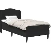 vidaXL Bedframe met hoofdeinde Zwart 90 x 190 cm Kunstleer