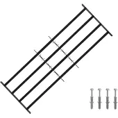 vidaXL Beveiligingsrooster voor ramen met 4 kruisbalken 3 pcs