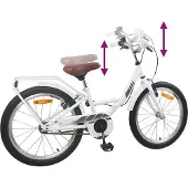 vidaXL Kinderfiets 20 Inch voor 6-11 jaar oud Wit