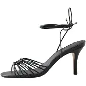 Next - Dames - N. Premium sandalen met bandjes en metalen details - Zwart