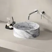 Best design Pureline marmer waskom Ø30x13cm lilac marble