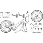 vidaXL Kinderfiets 14 Inch voor 3-5 jaar oud Wit