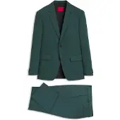 HUGO Slim-fit tweedelig pak van hoogwaardig stretchtwill