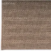 Muratap Sahara japandi rond buitenkleed jute-look weerbestendig vloerkleed zwart-