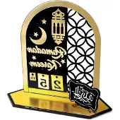 OEM Ramadan-kalender van acryl - zwart - uniek item