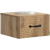 Syfax Wandbeugel Bedkast Artisanaal eiken 34,5 x 33 x 20 cm