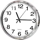 OEM Stille quartz wandklok, moderne, stille wandklok, met secondewijzer, geluidsloos, 30 cm