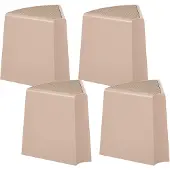 Beliani EVROS - Set van 4 tuinkrukken - Beige - ABS kunststof